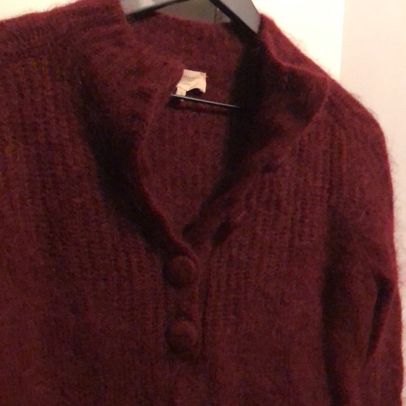 SEZANE Tom Burgundy Jumper - Picture 6 of 9